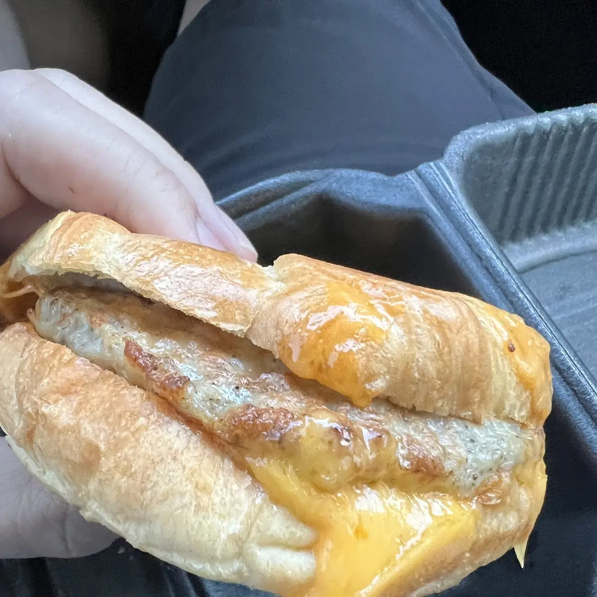 Sausage Egg and Cheese Croissant