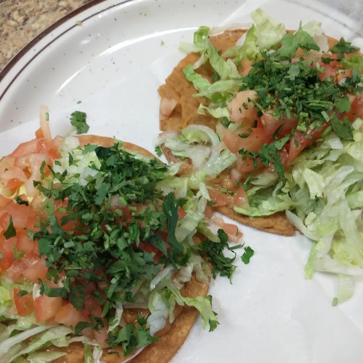 Bean Tostada Cilantro