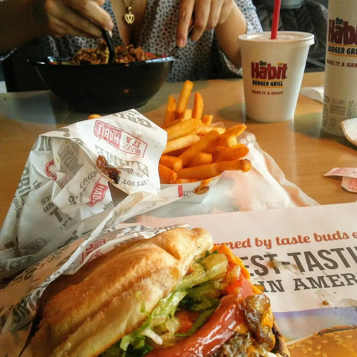 Double Cheeseburger and Fries