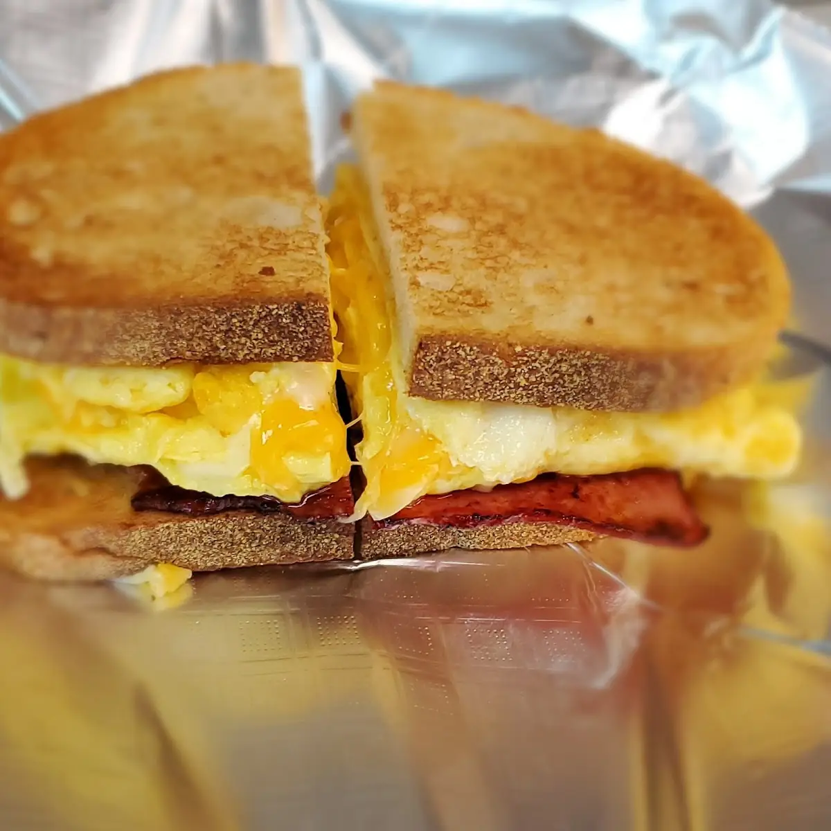 Turkey Bacon Egg and Cheese Sandwich