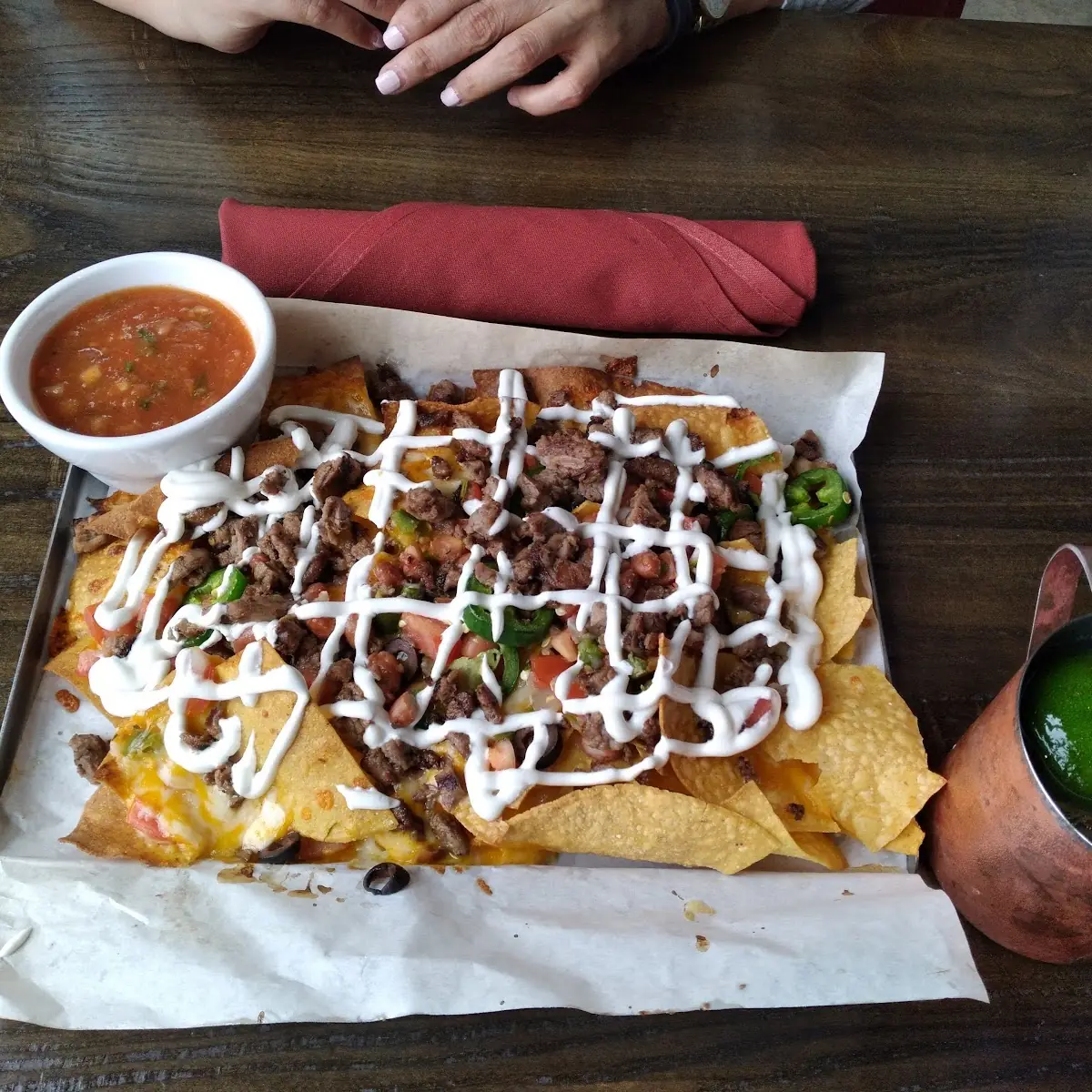 Half-Shell Chicken Nachos