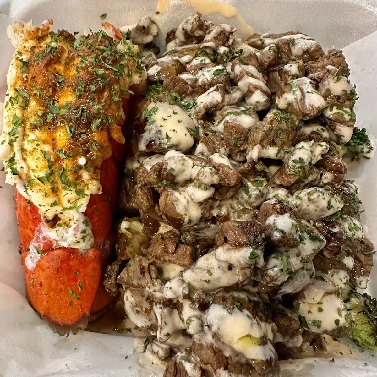 Steamed Lobster Tail