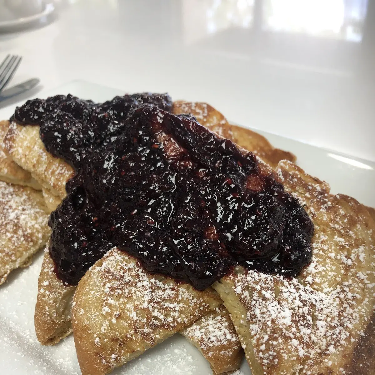 French Toast with Berries Compote