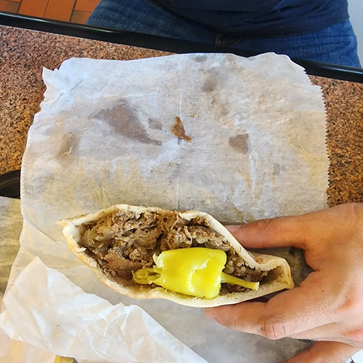 Steak Egg Cheese Pita