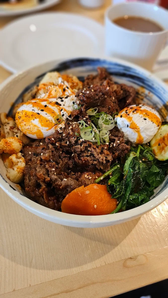 Beef Bulgogi Hash, Breakfast Table Steveston