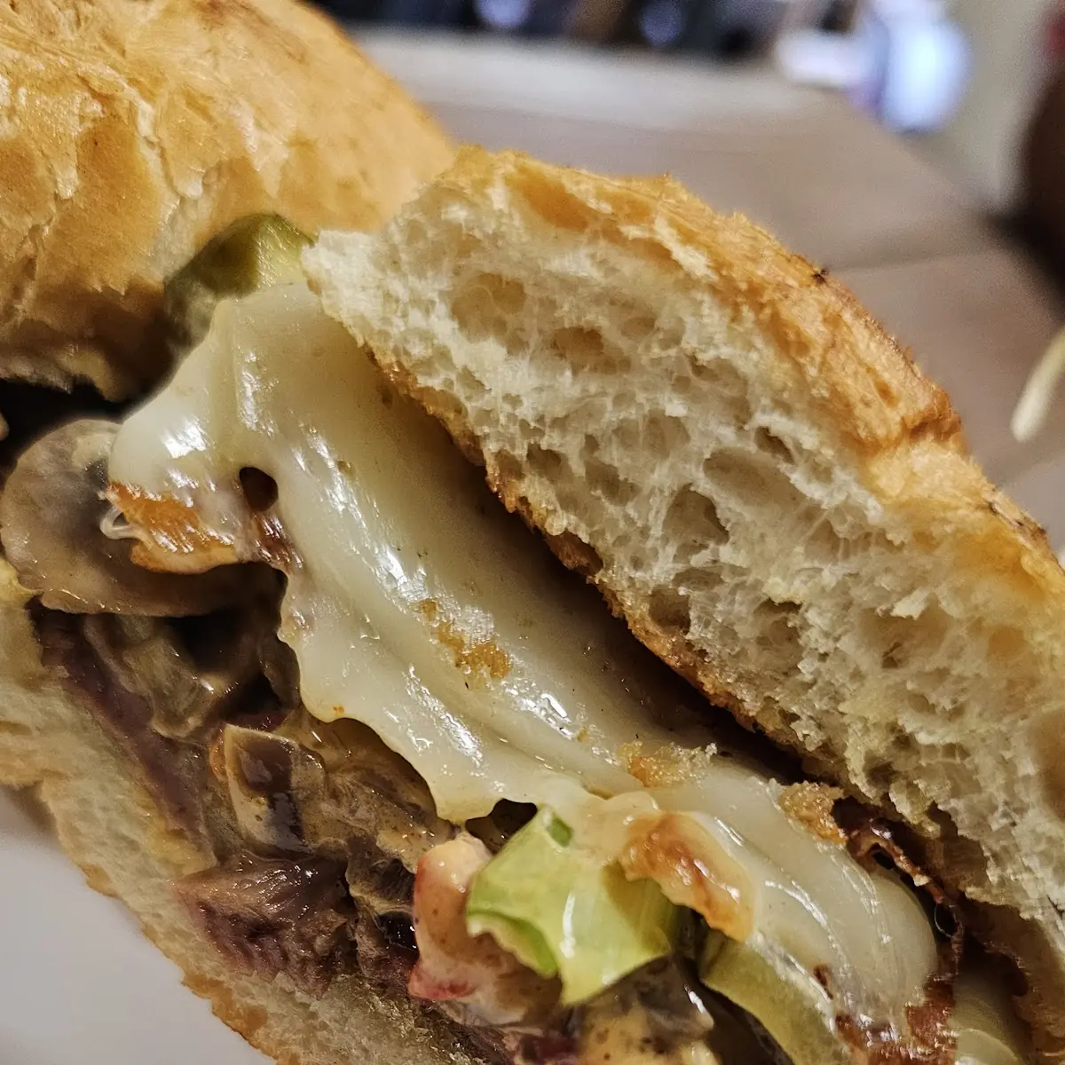 Brisket Sandwich and Mashed Potatoes
