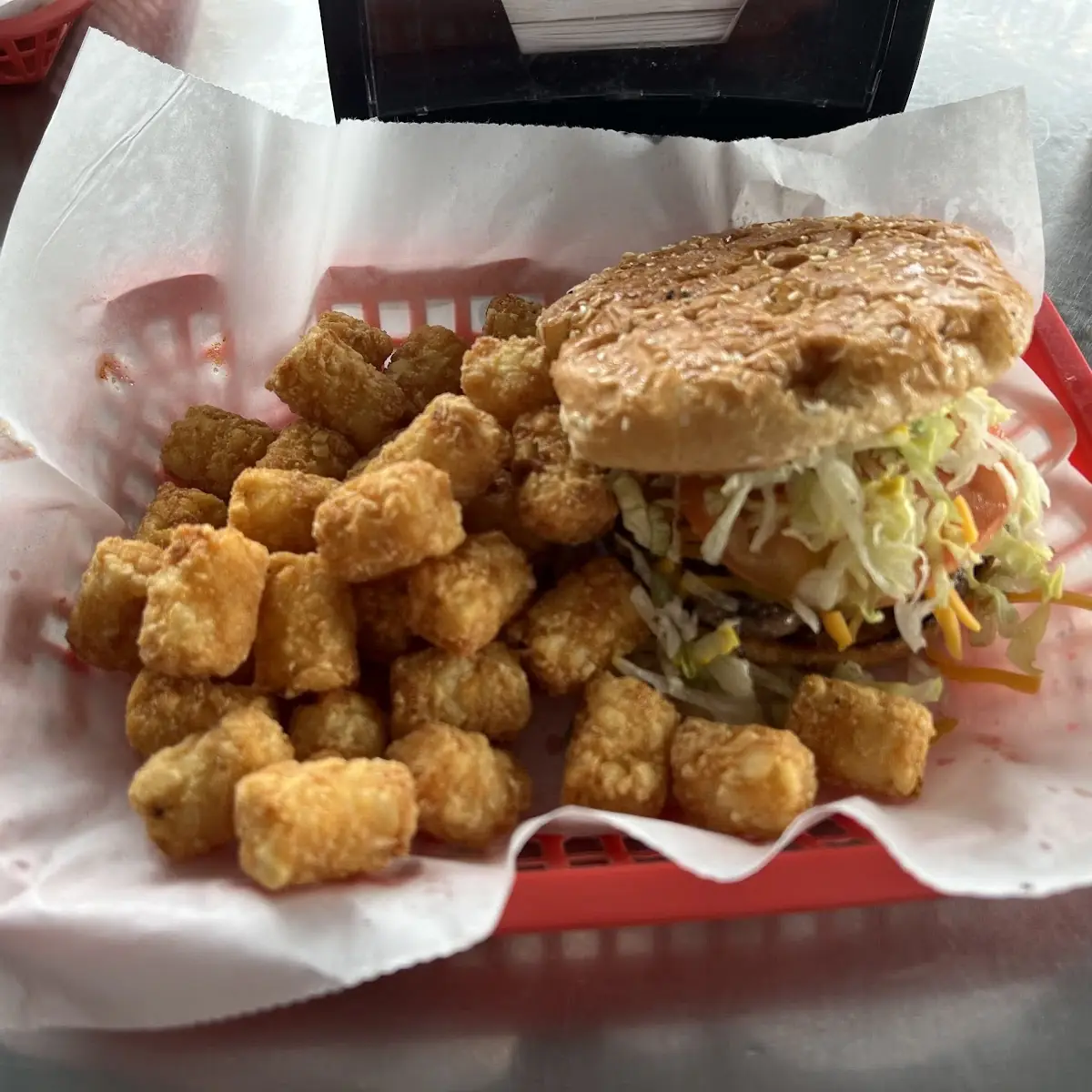 Cheeseburger and Tater Tots
