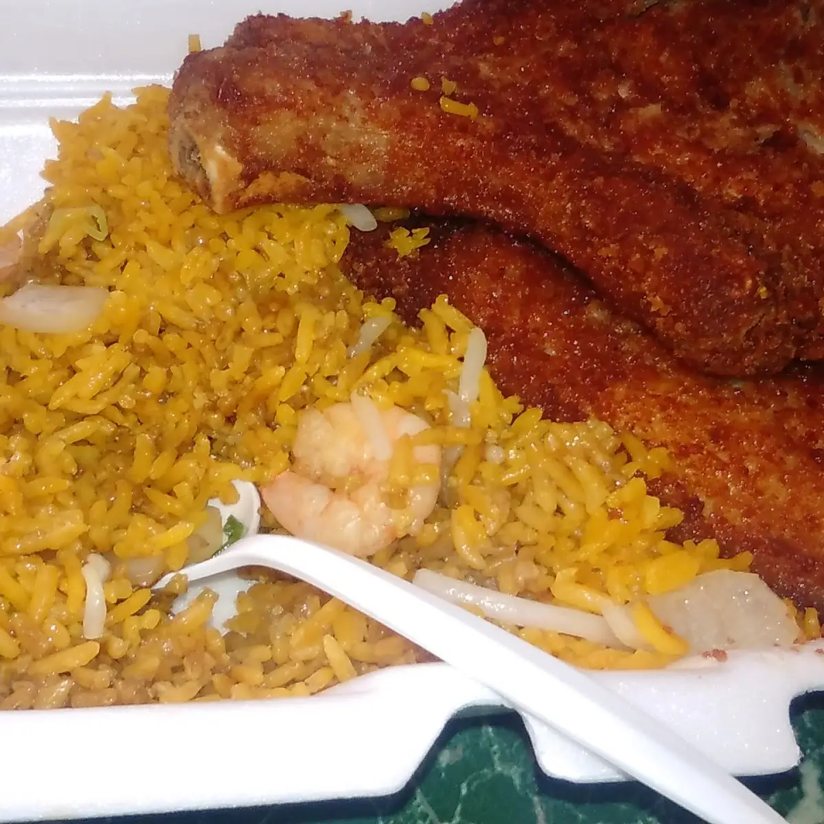 Half Fried Chicken Medio Pollo Frito