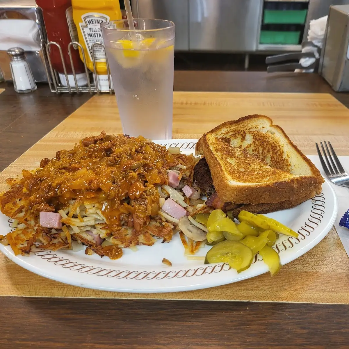 Hash Browns Smothered Covered Chunked and Capped