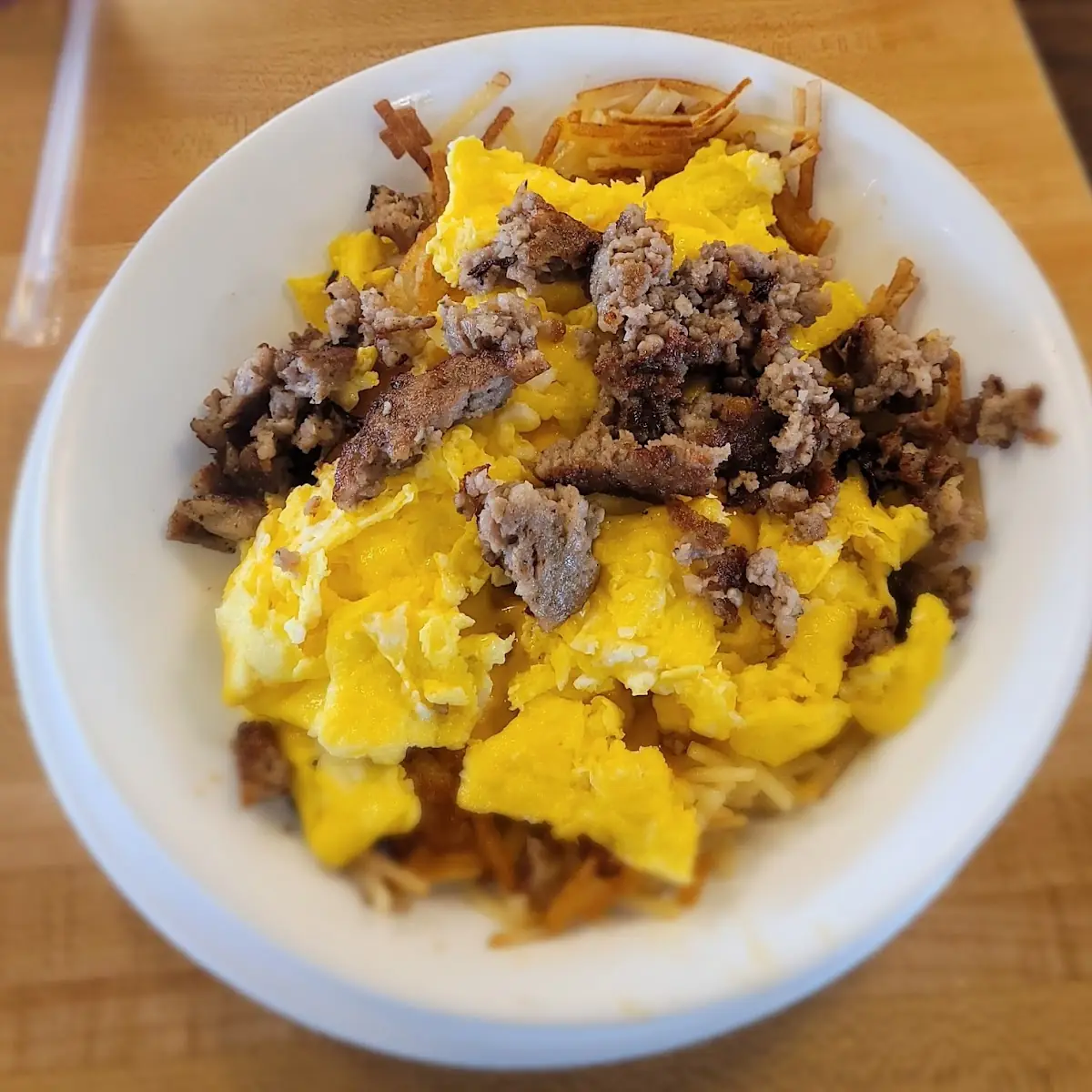 Sausage Egg and Cheese Bowl