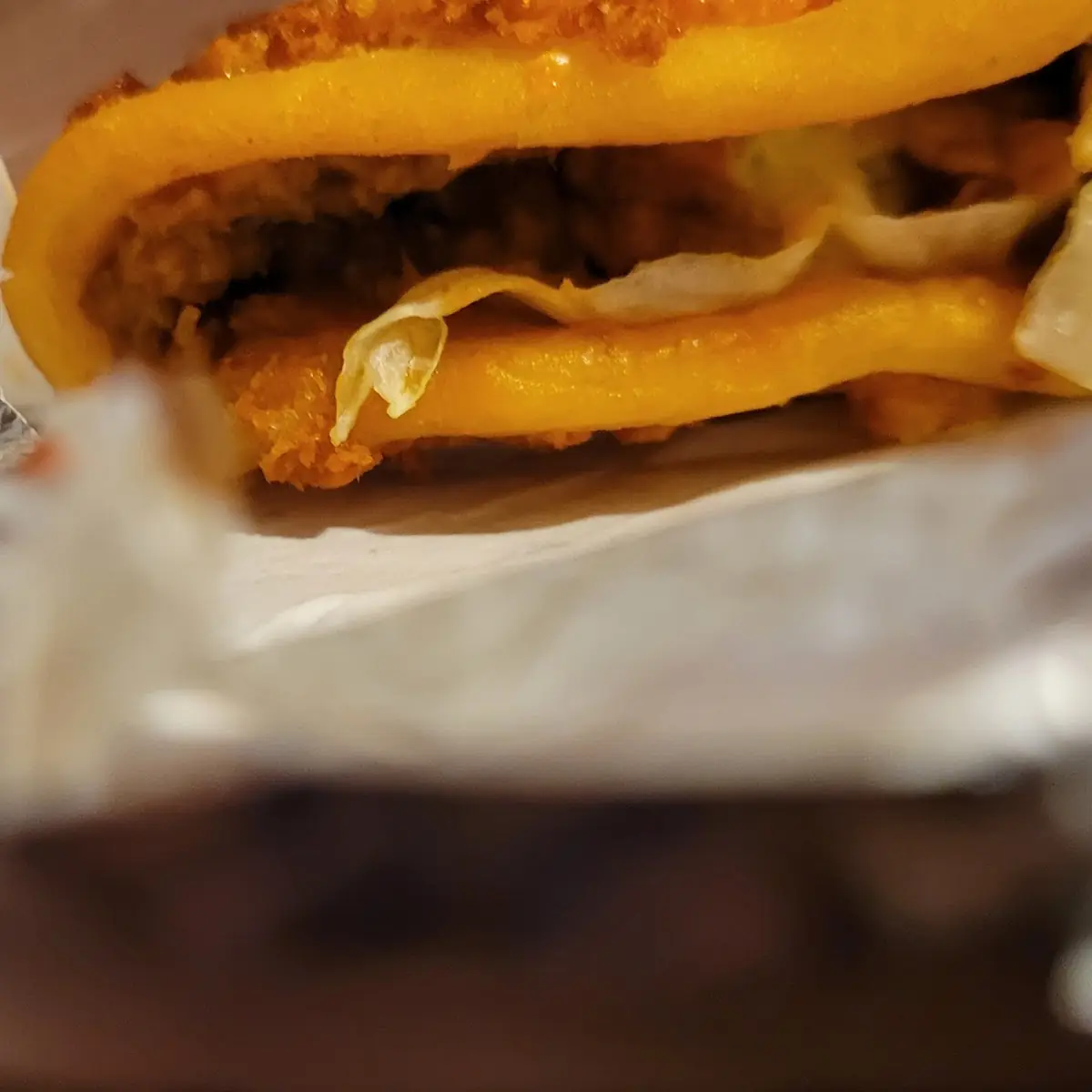 Cheddar Cheese Crusted Taco