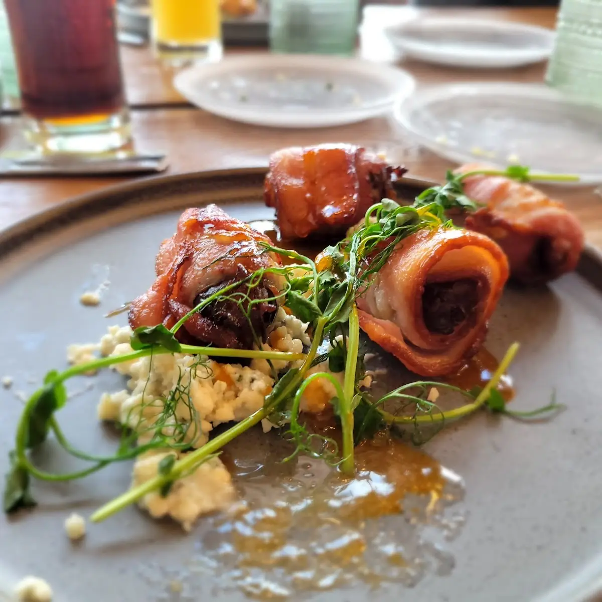 Bacon Wrapped Dates Appetizer