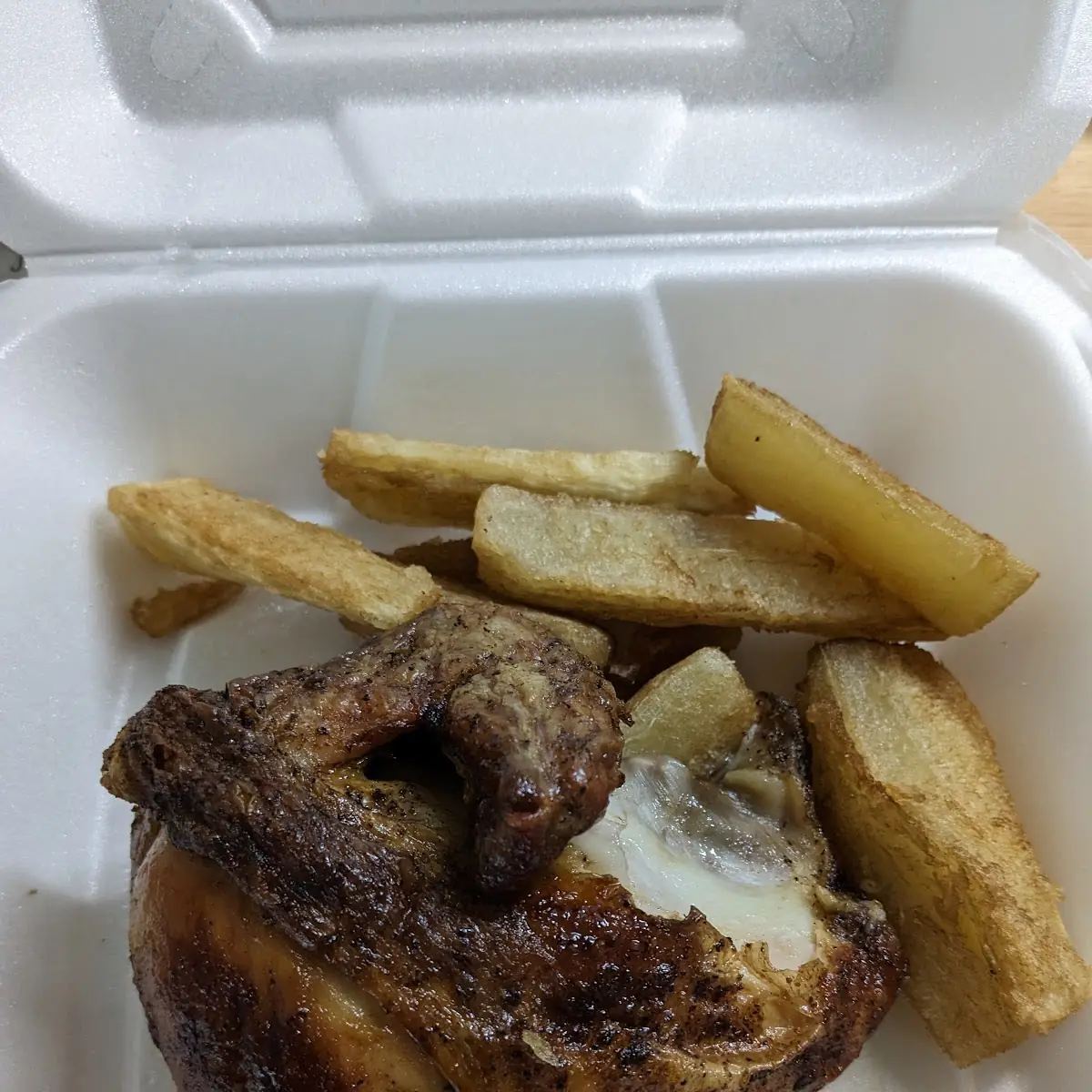 Quarter Chicken with Yucca Fries