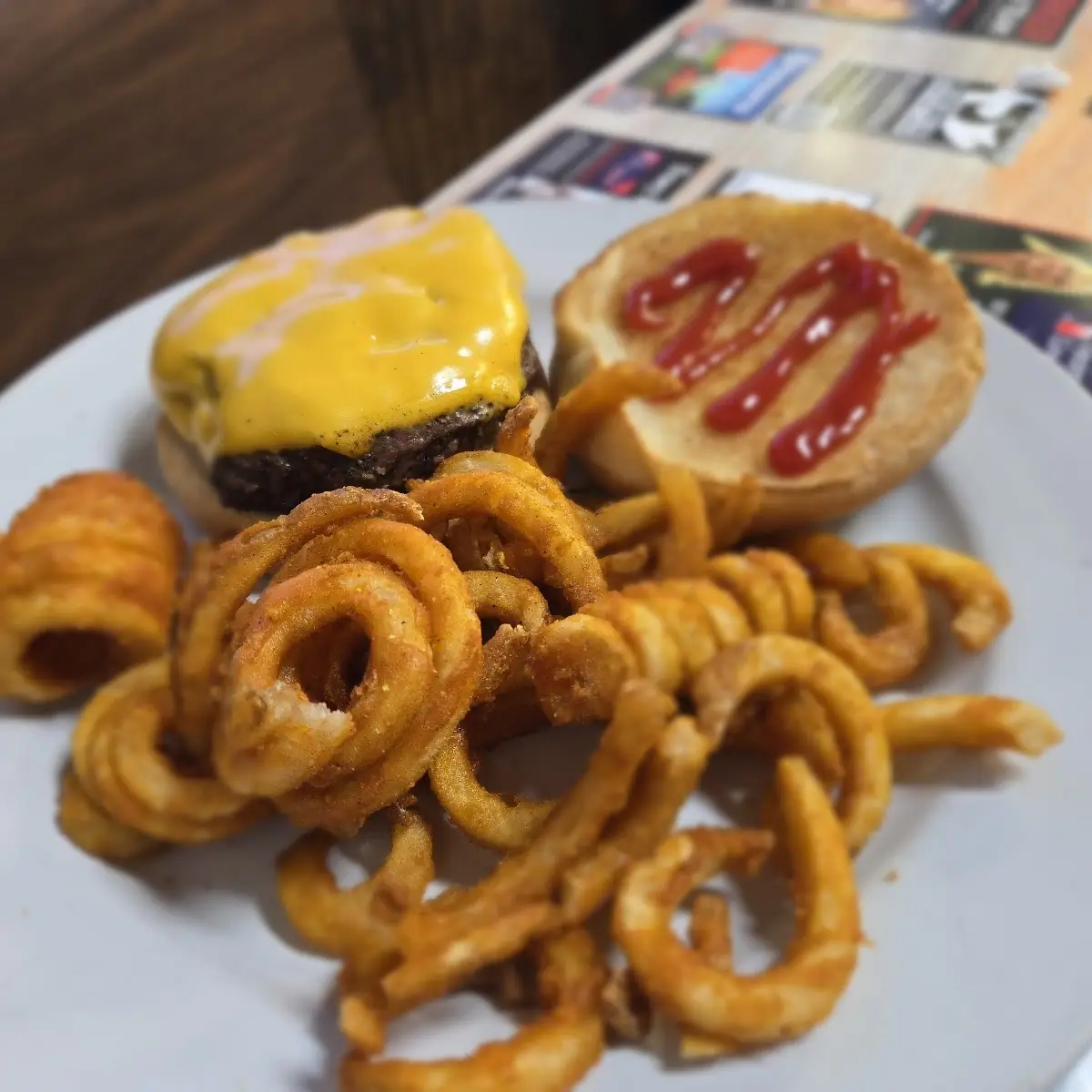 Regular Cheeseburger with French Fries