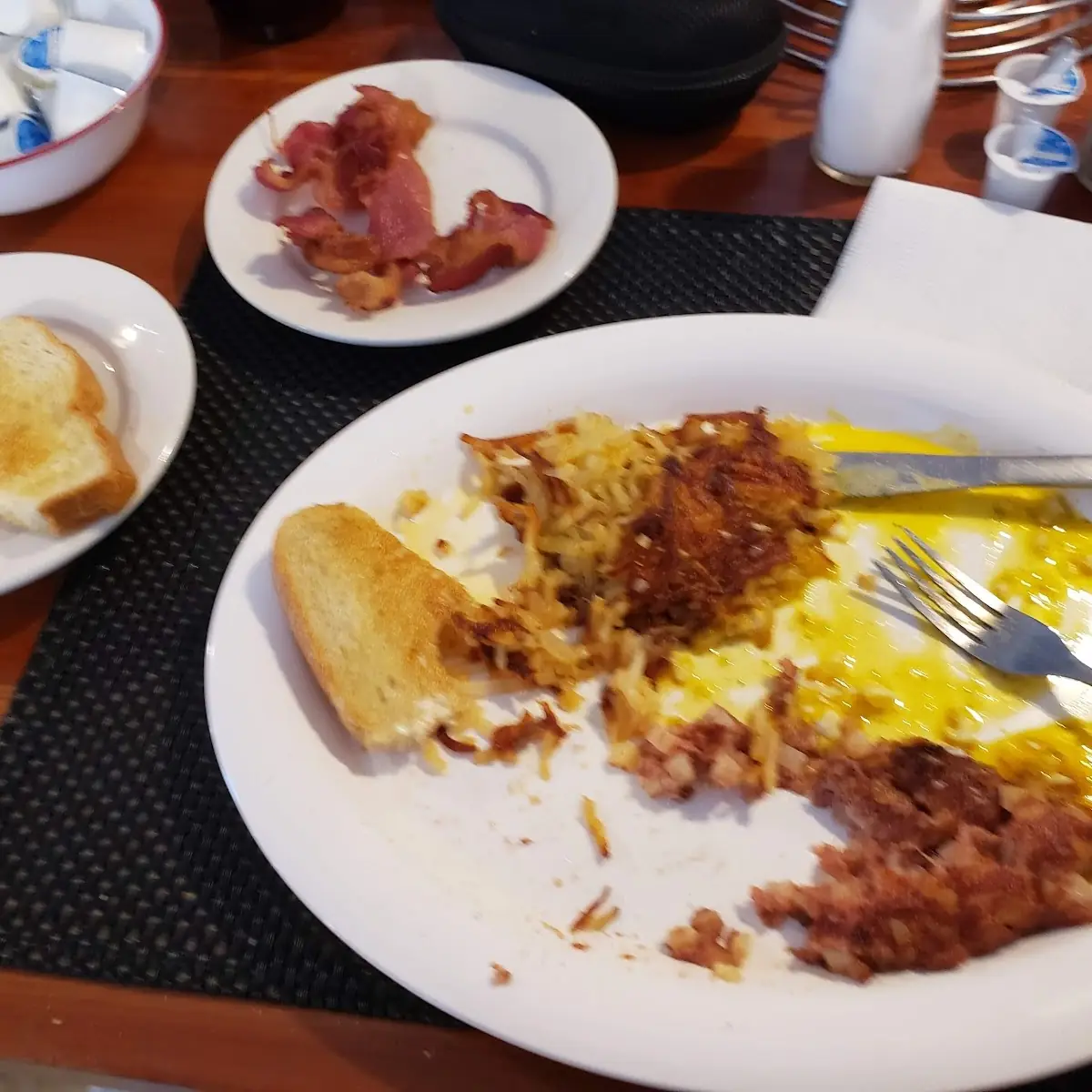 Biscuits and Gravy with Two Eggs and Hash Browns