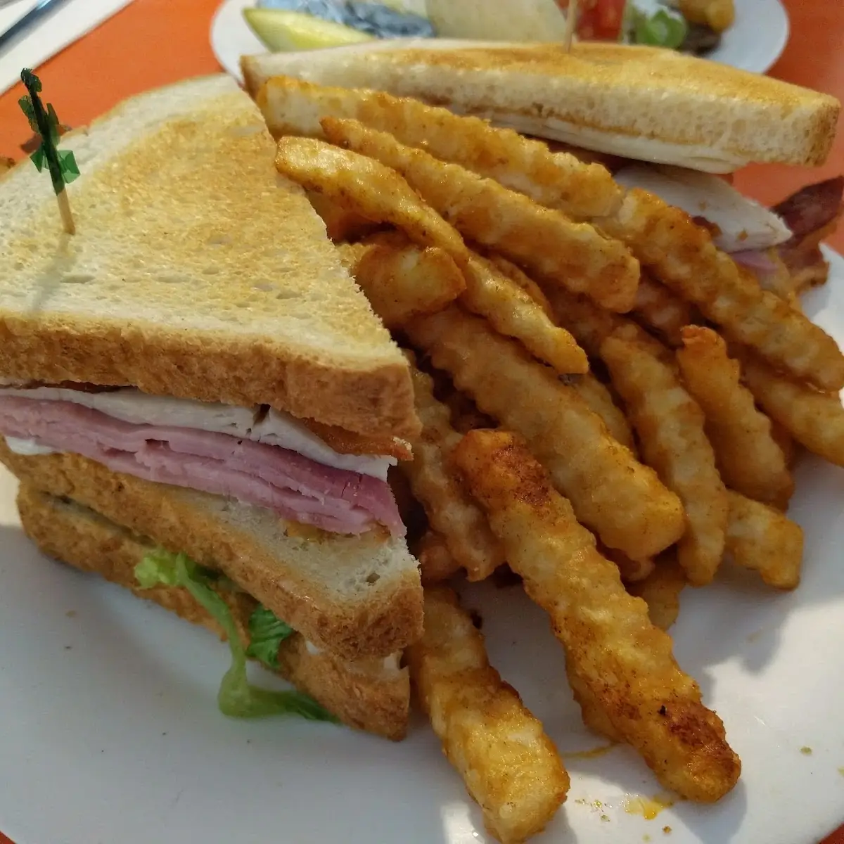Club Sandwich with Fries