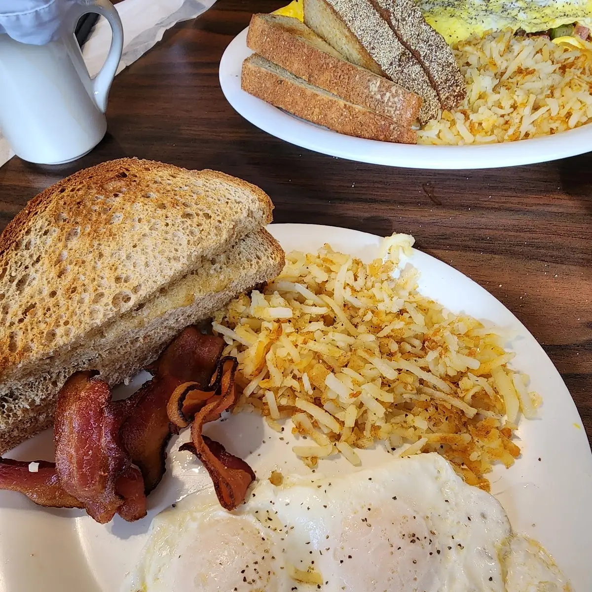 Griddled Corned Beef Hash Two Eggs and Choice of Toast