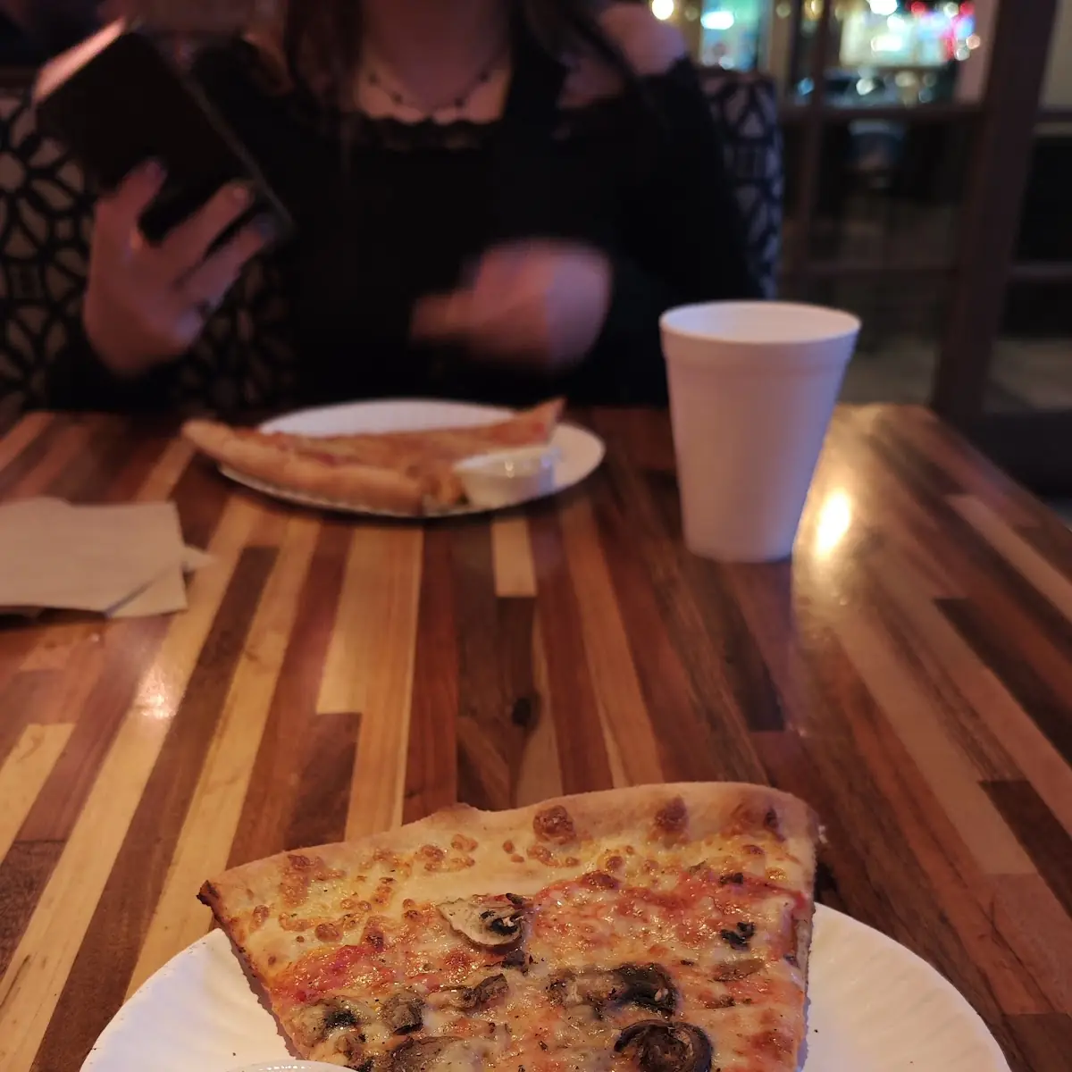 Mushroom Pizza Slice