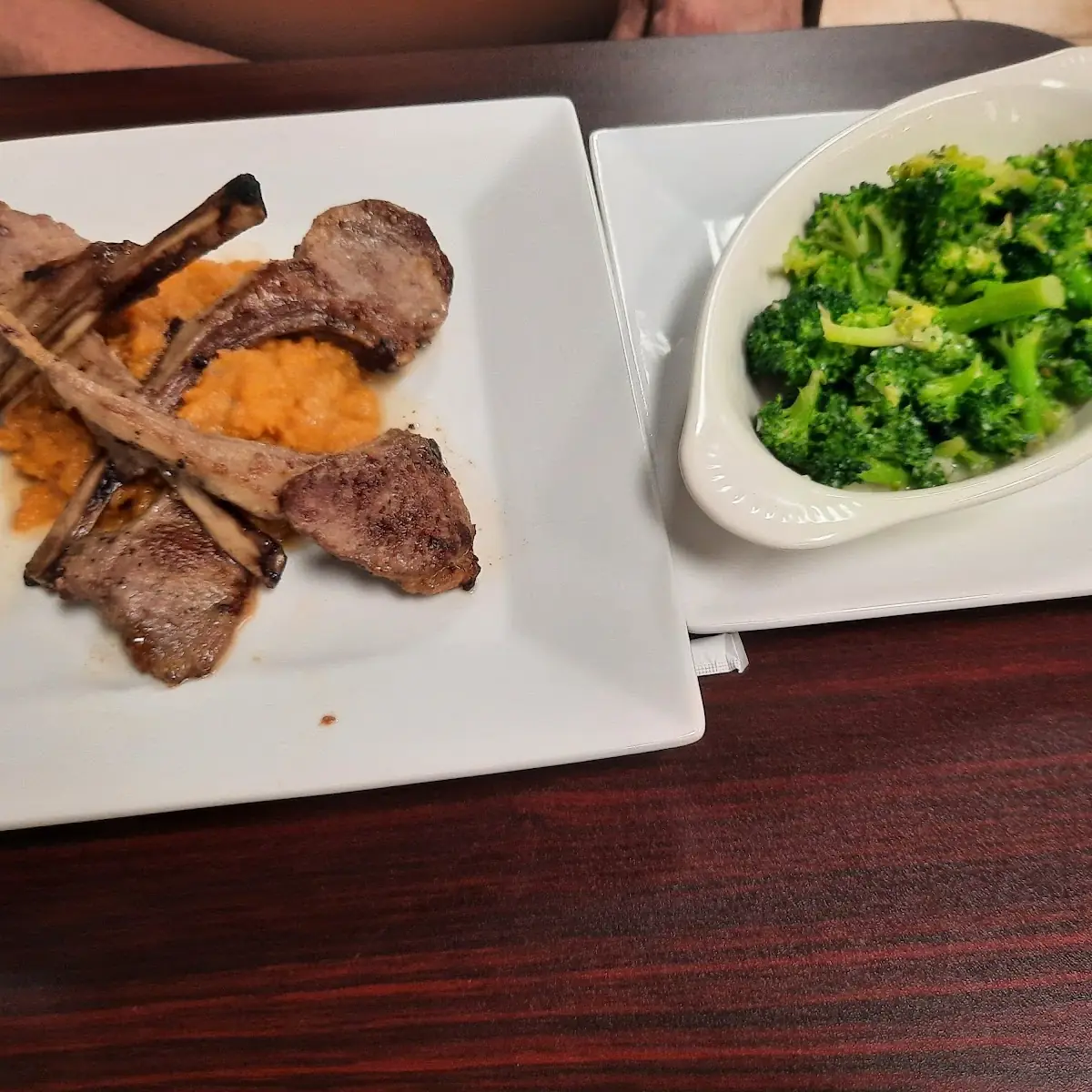 Lamb Chops with Sweet Potato Puree