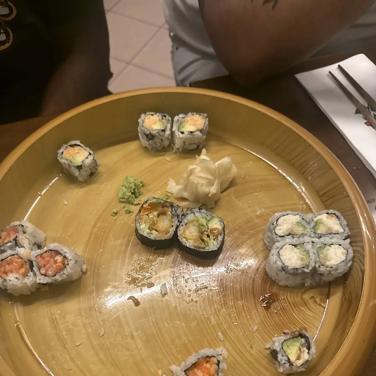 Assorted Sushi Rolls and Nigiri