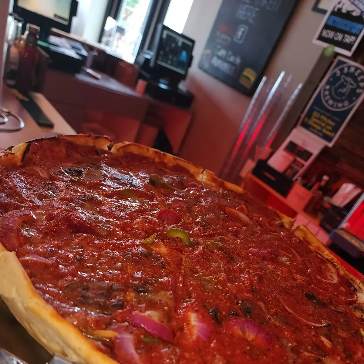 Deep Dish Supreme Pizza