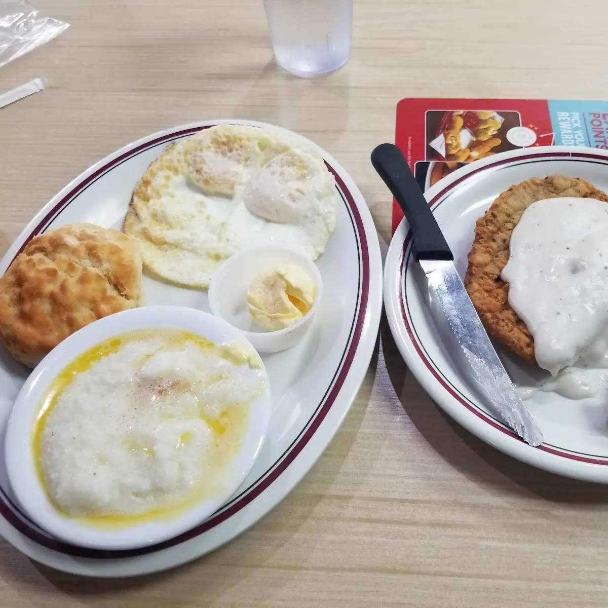 Eggs with Sausage Gravy and Biscuits