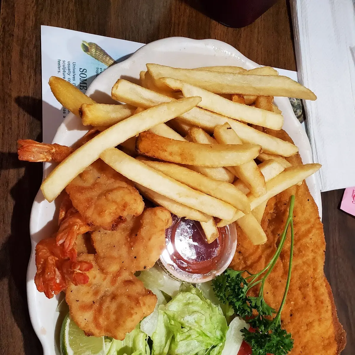 Fried Fish and Shrimp Plate