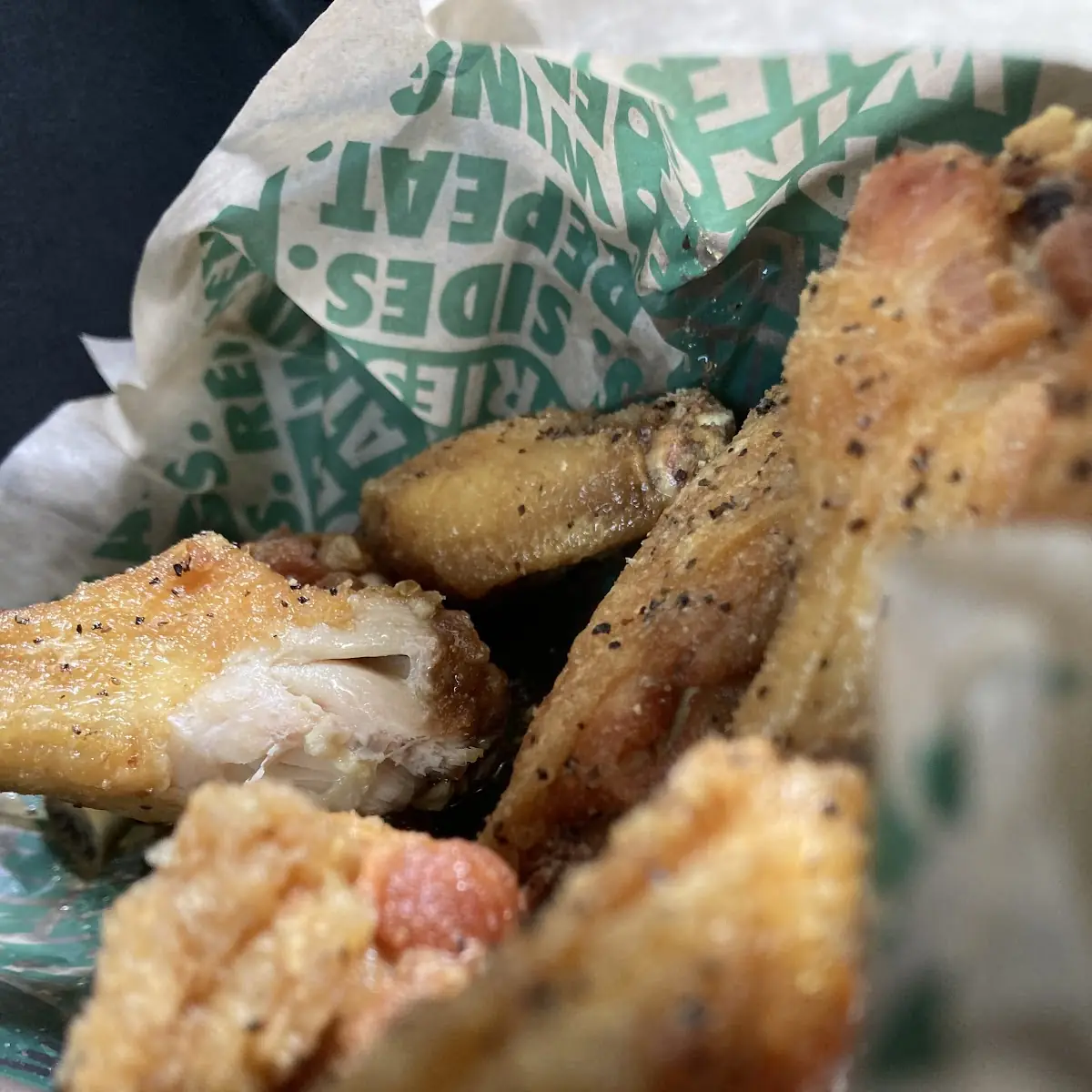 Lemon Pepper Wings and Fries