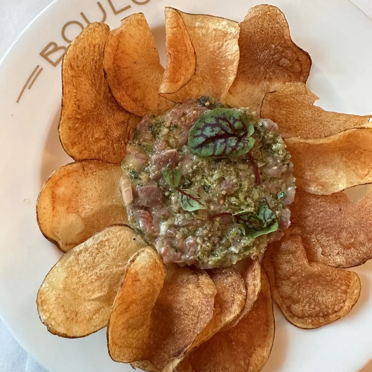 Steak Tartare with Potato Chips