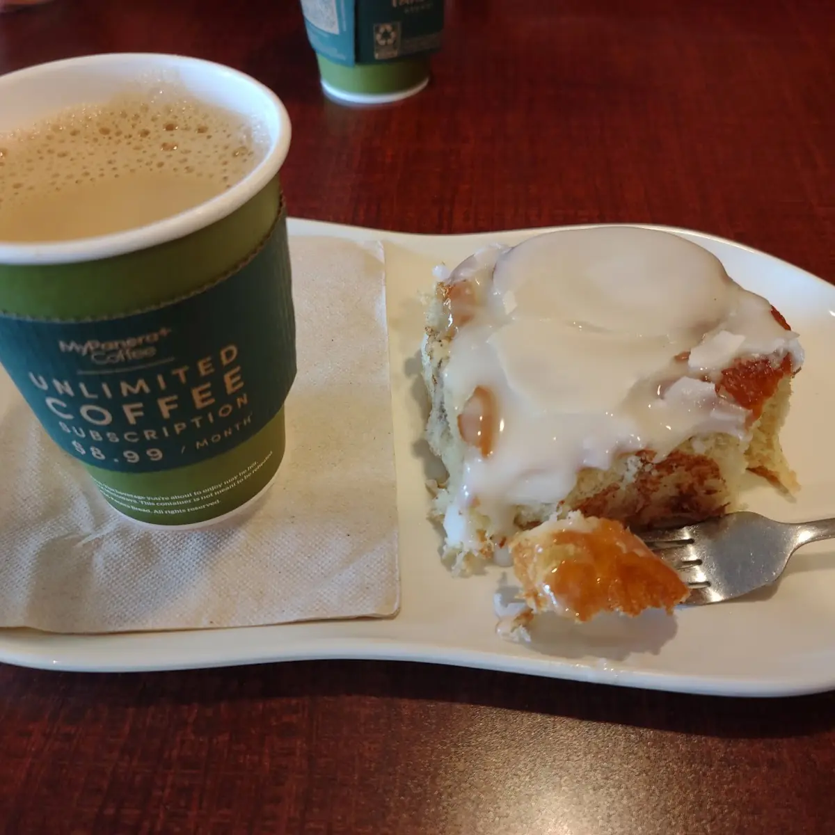 Vanilla Iced Cinnamon Roll