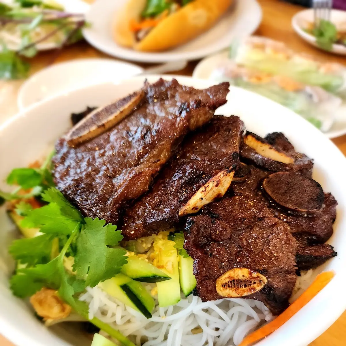Rice Vermicelli with Charbroiled Beef
