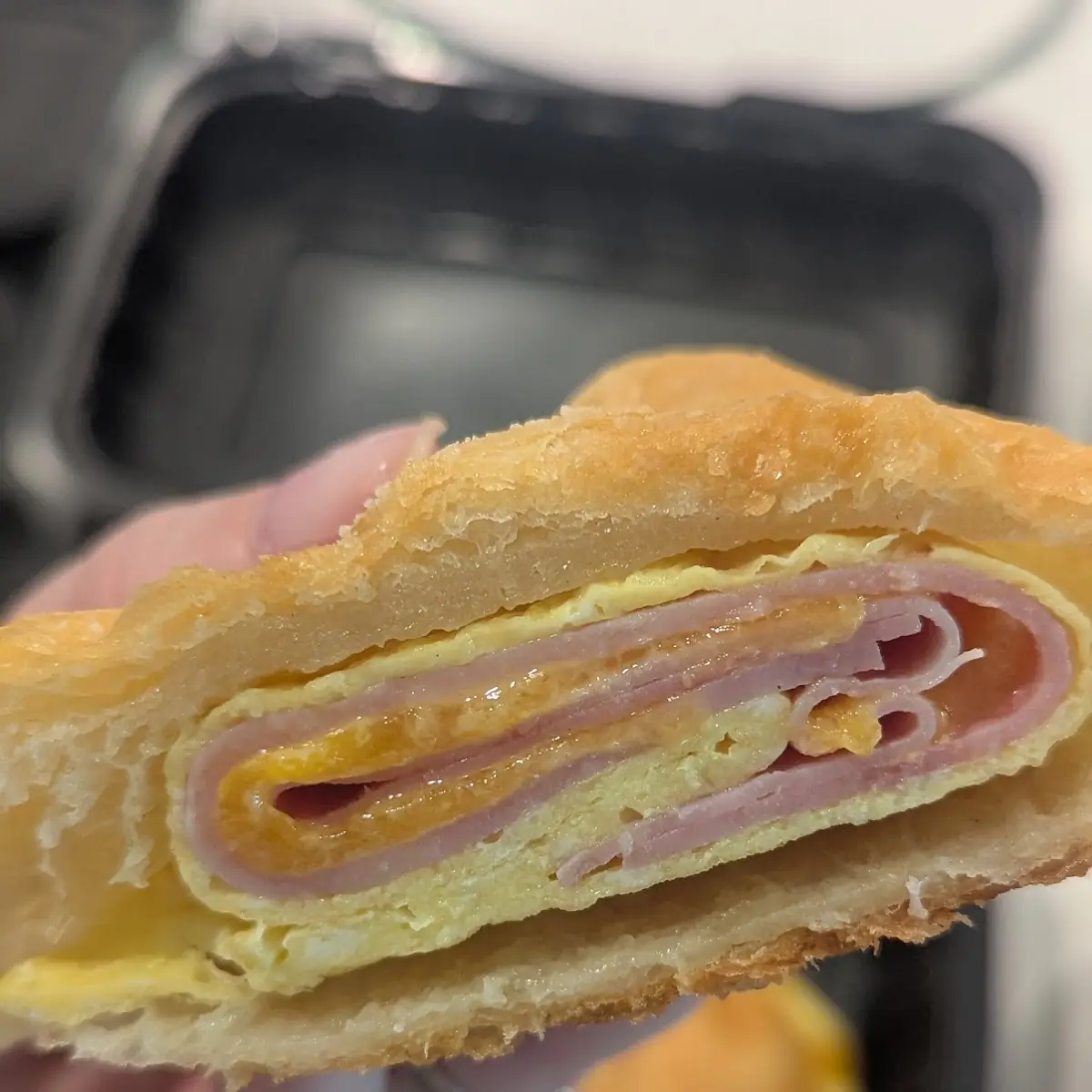 Ham Egg and Cheese Croissant