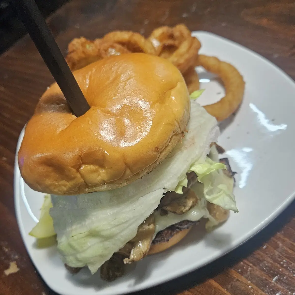 Mushrooms Swiss Burger