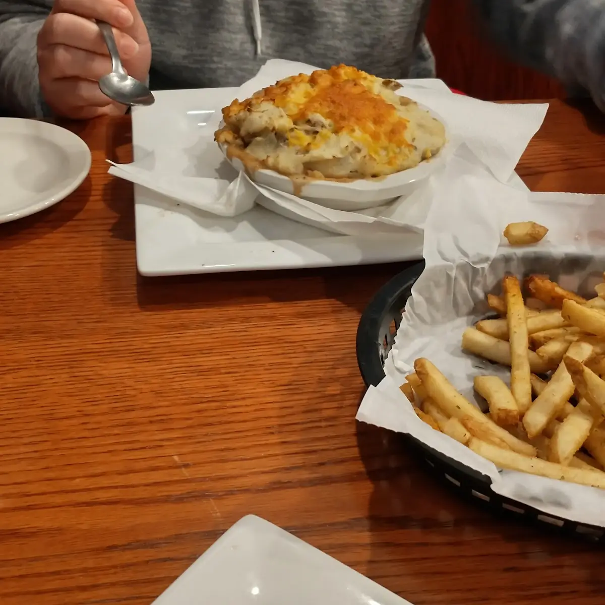 Rueben Pot Pie with Fries