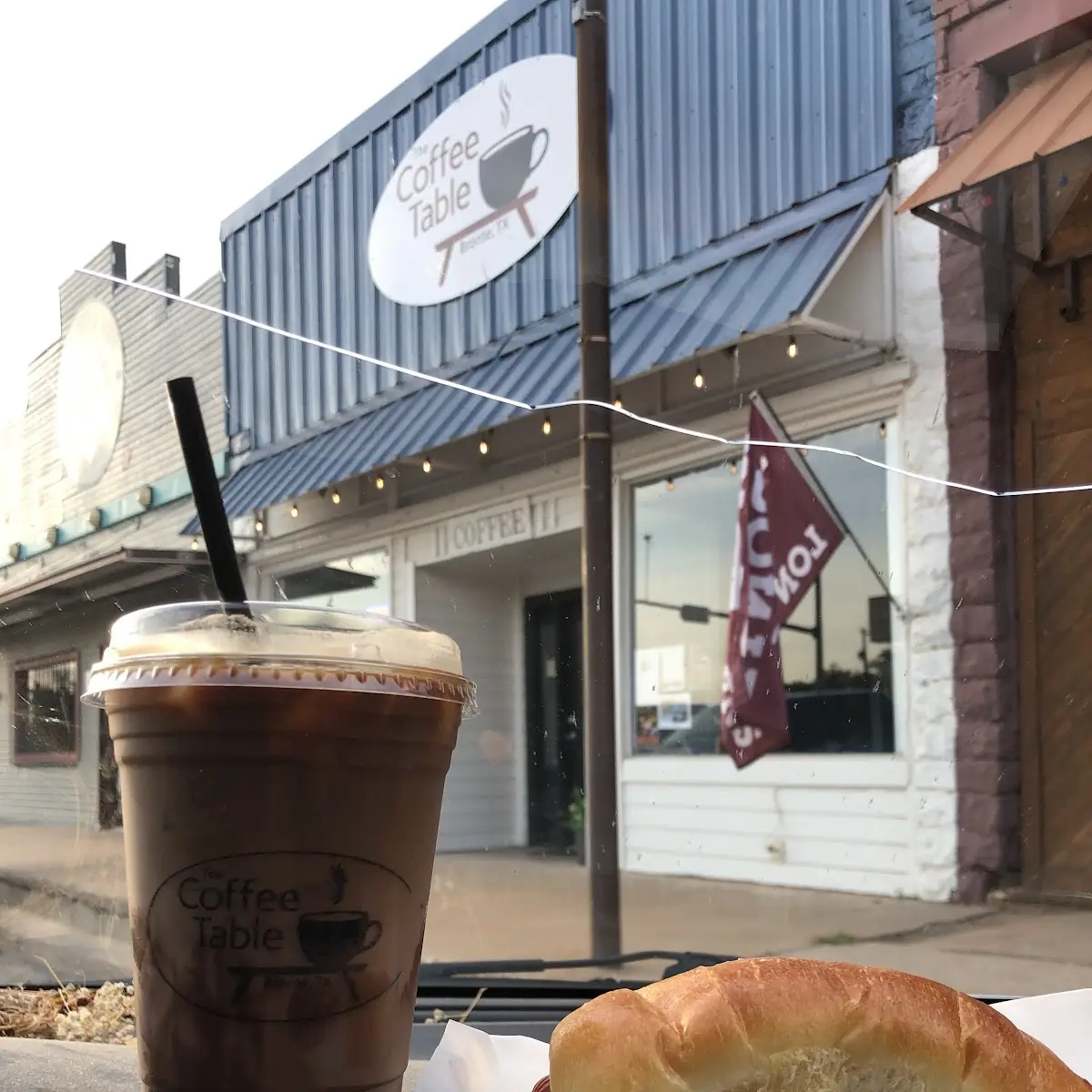 Iced Latte and Kolache