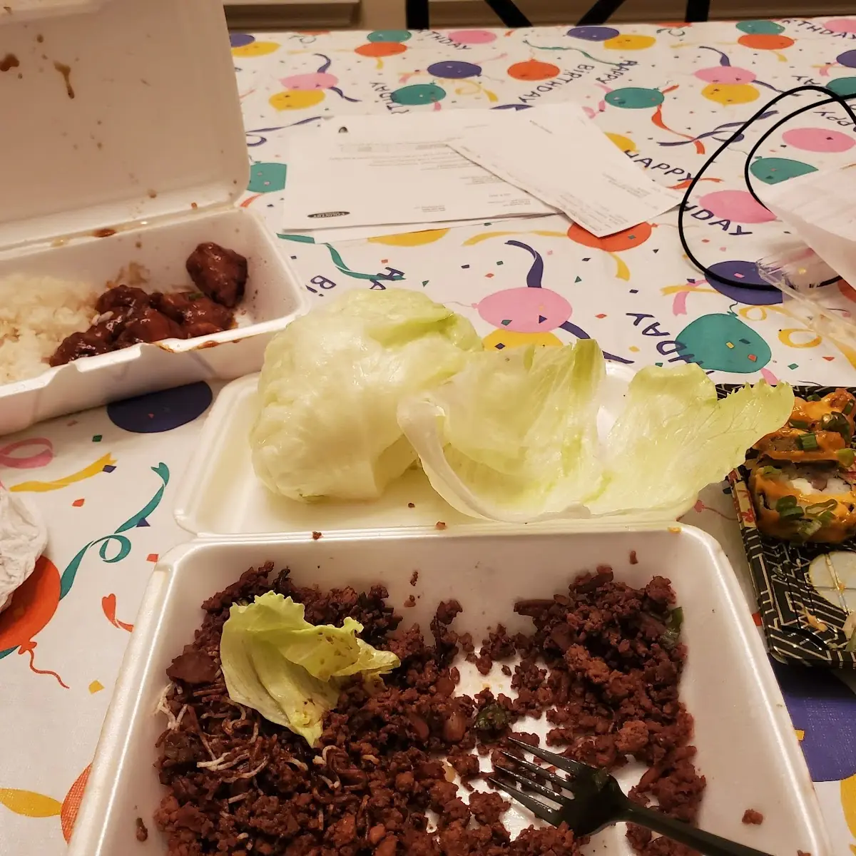 Lettuce Wraps General TSO's Chicken