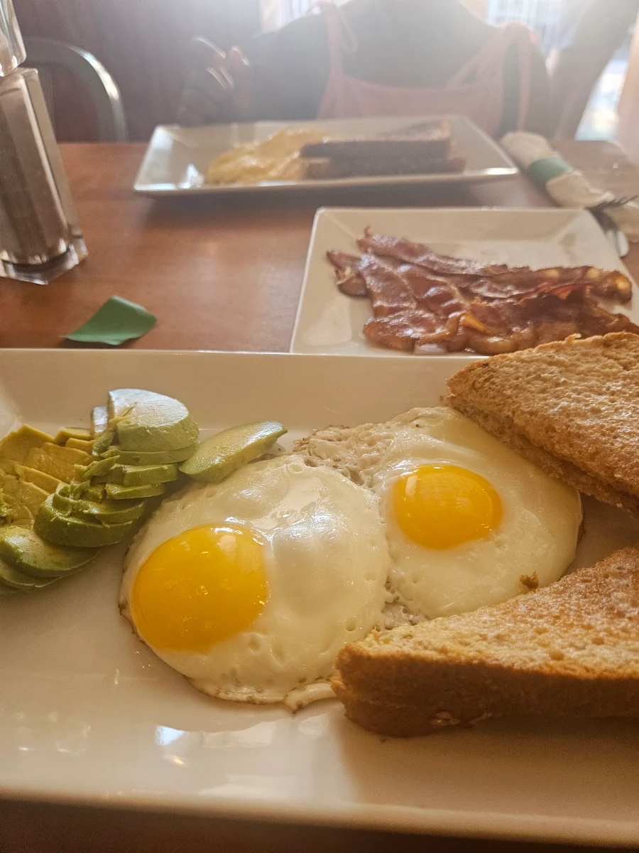 Two Eggs and Toast Potato