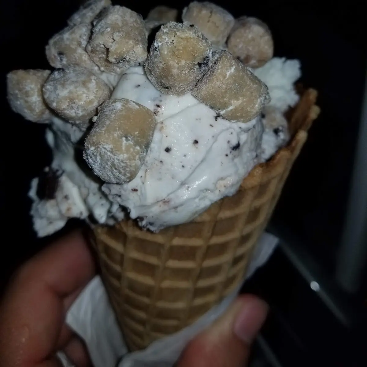 Mint Chocolate Chip Ice Cream with Cookie Dough Chunks