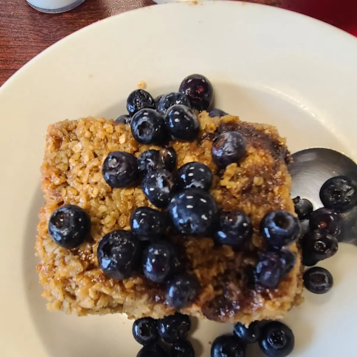Baked Oatmeal with Milk with Raisins & Brown Sugar