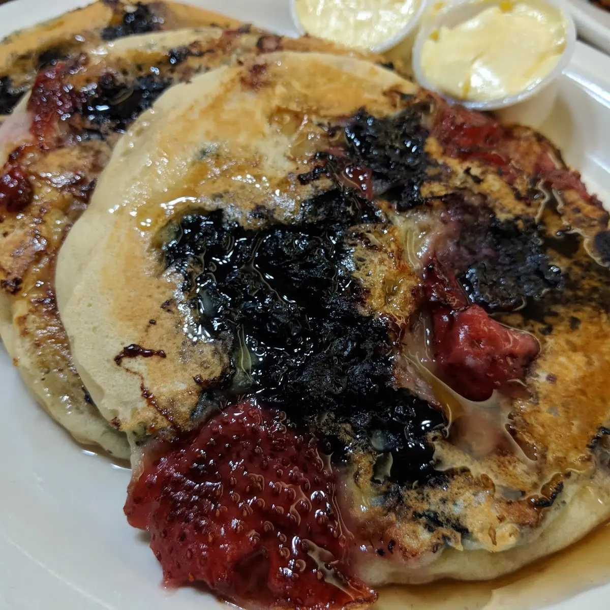 Double Berry Pancakes
