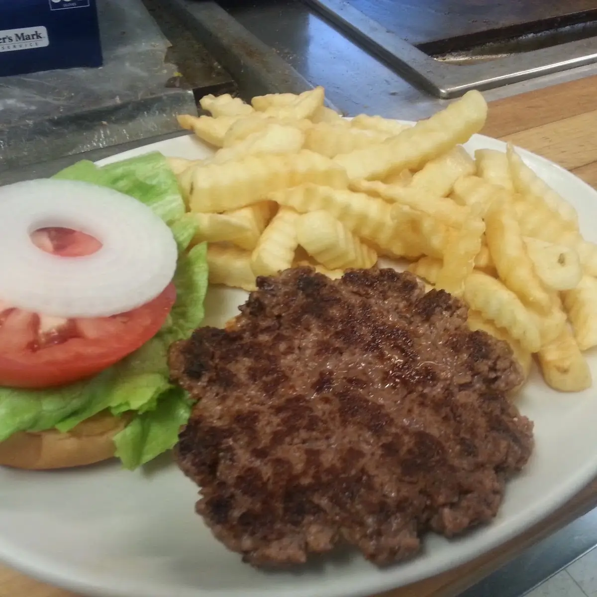 Hamburger and Fries