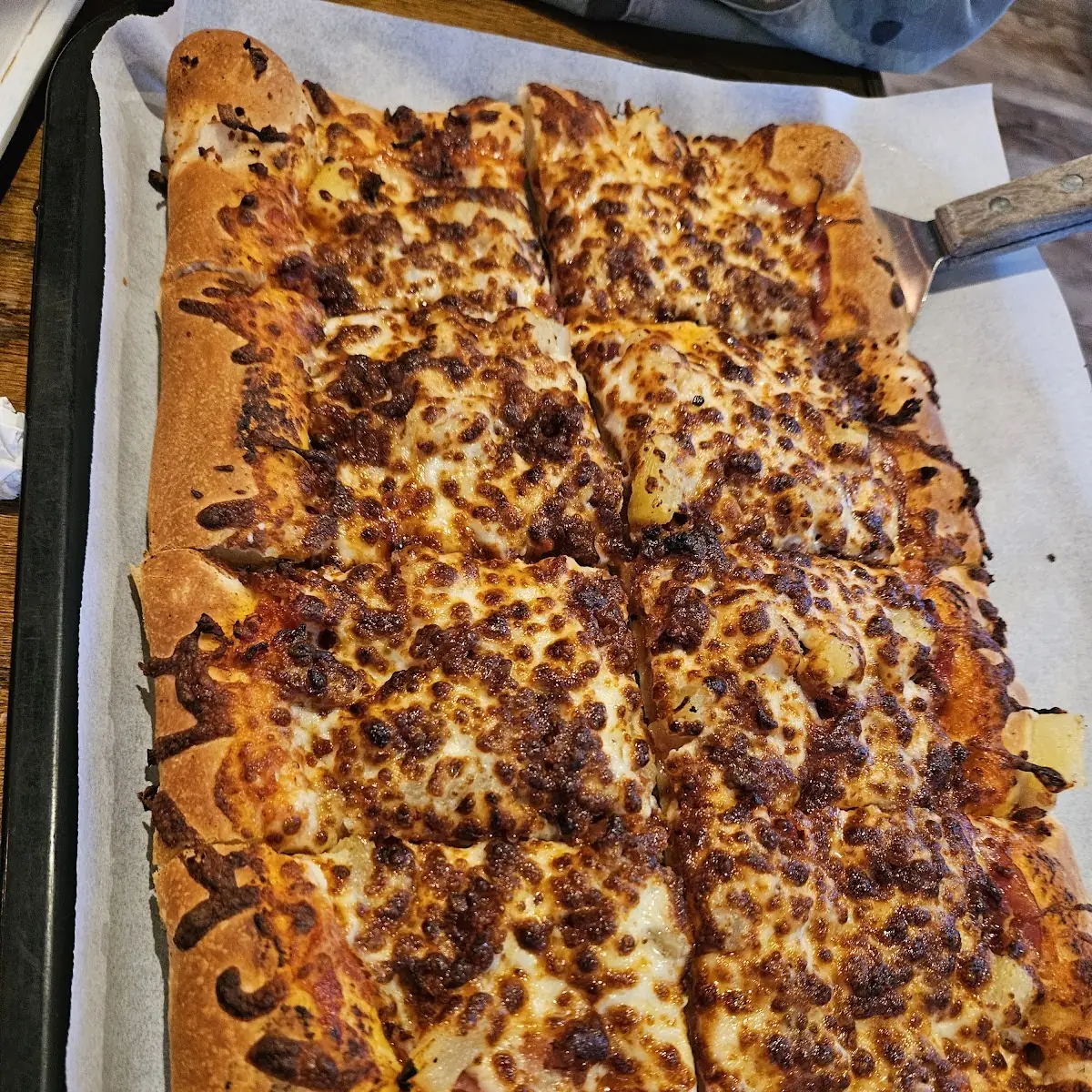 Sausage Pepperoni and Mushroom Pizza