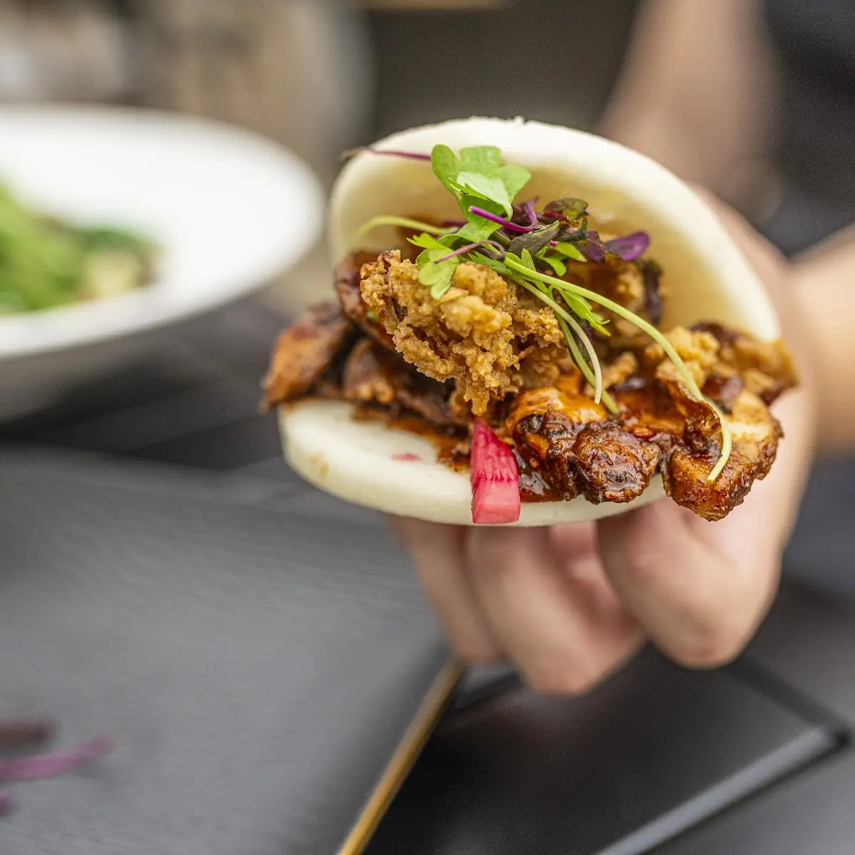 Jerk Chicken Bao Buns