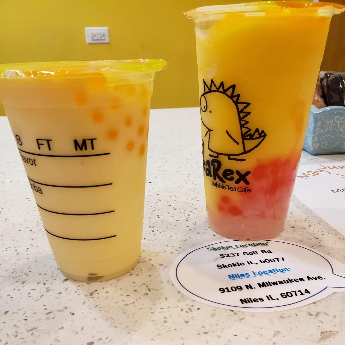 Mango Bubble Tea with Tapioca