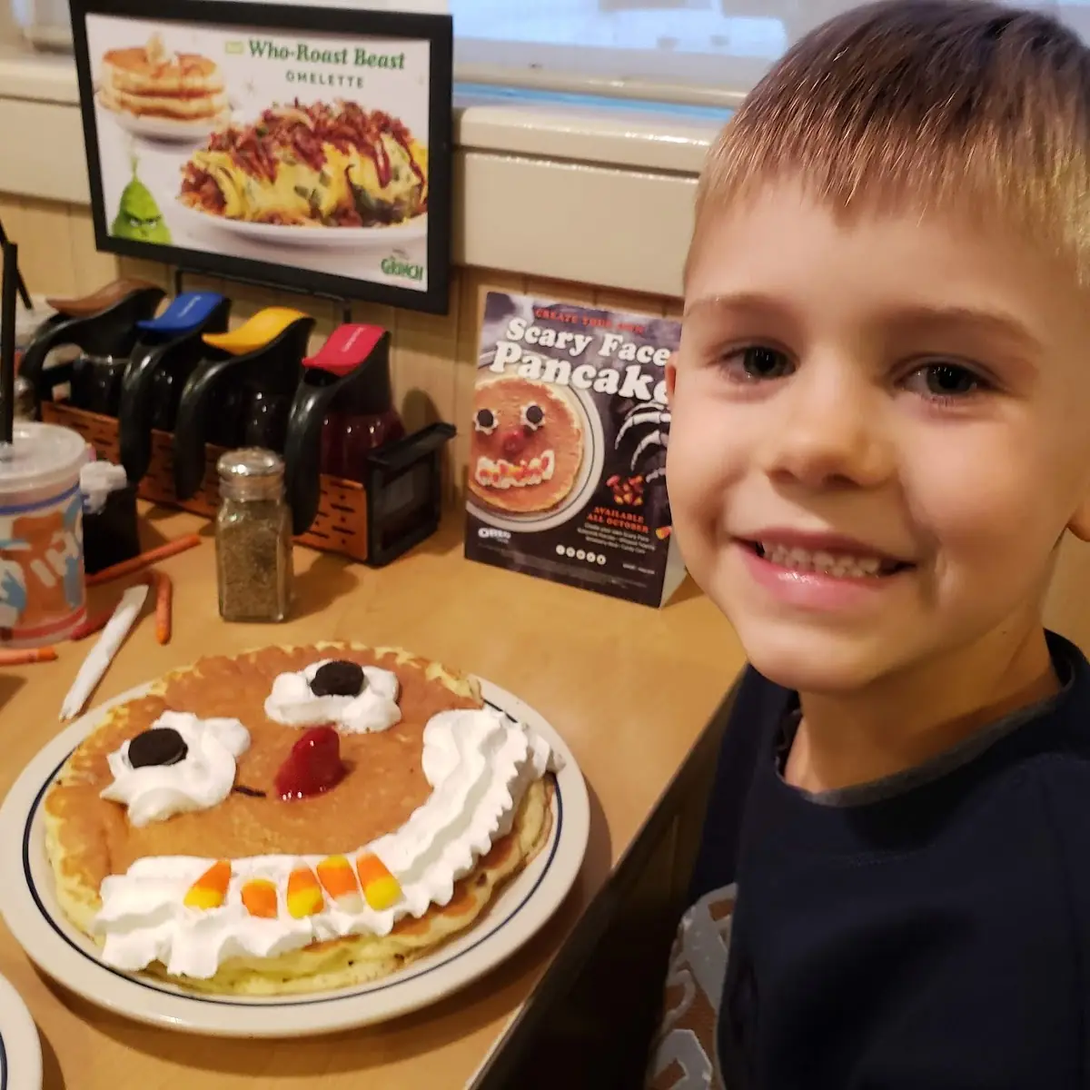 Smiley Face Pancake Combo