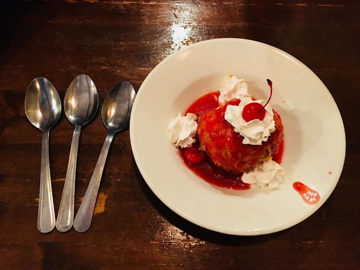 Deep Fried Ice Cream with Caramel, Bella Jacks