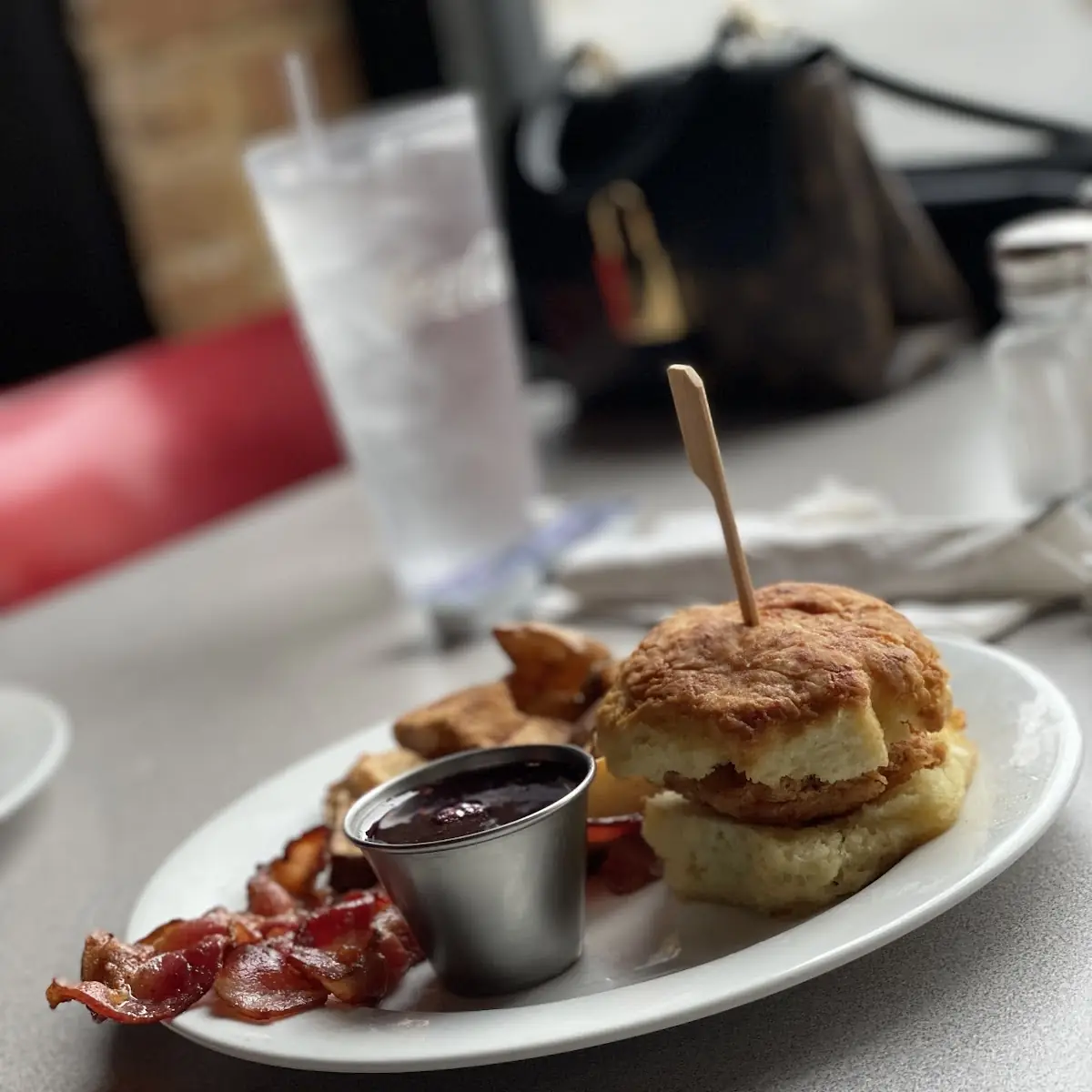 Honey Blackberry Chicken Biscuit