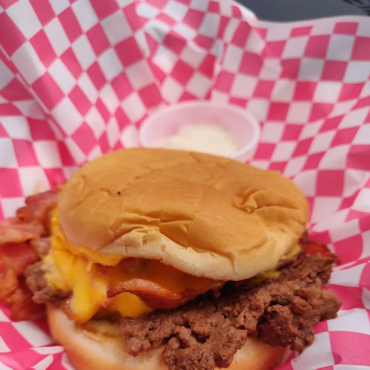Pimento Cheese Bacon Burger