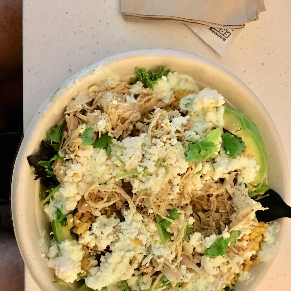 Chipotle Chicken Bowl with Rice and Beans