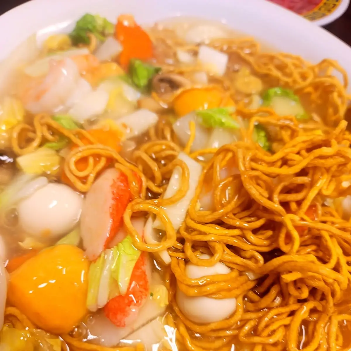 Seafood Pan Fried Noodles